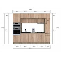 Bucatarie ZONE 300 FRONT PAL K002 / decor 3025